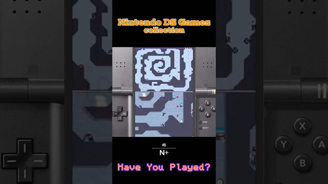 Watch N+ on Nintendo DS &ndash; the ultimate platforming challenge! #nplus #retrogaming #videogames
