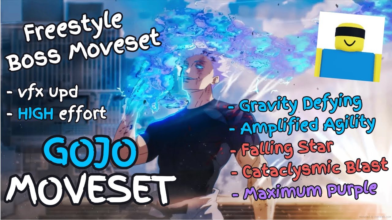 Freestyle Gojo BOSS Moveset | JJS Skill Builder | [Tutorial at 100 Likes]