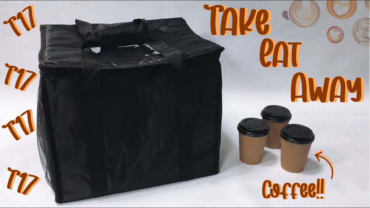 Drinks Delivery Bag designed for 12 cups ideal for hot or cold drinks deliveries by Take Eat Away