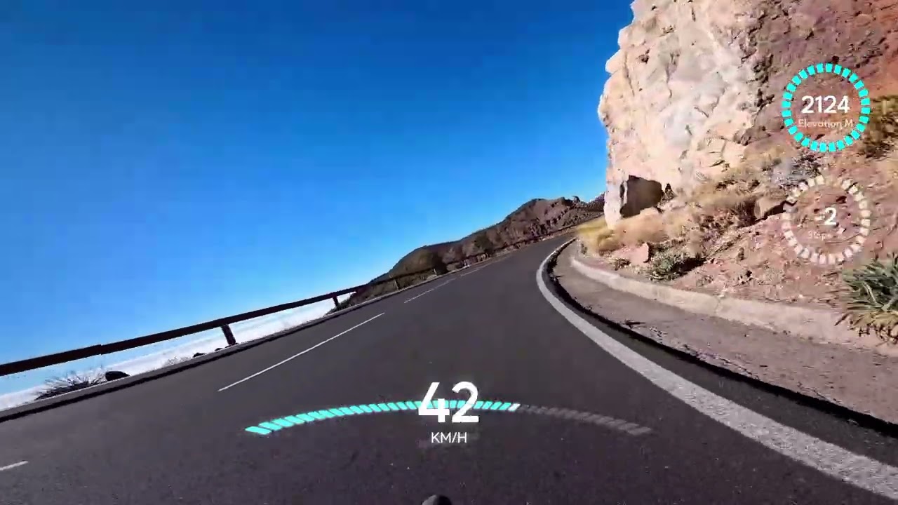 Cycling Tenerife 4k 11 Nov 25 - descend from Mirador El Retamar to Boca Tauce