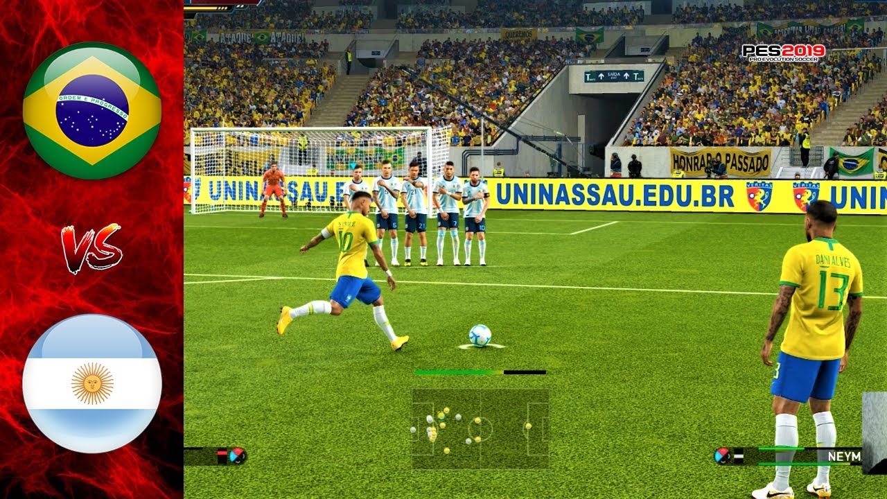 PES 2019 | BRAZIL vs ARGENTINA | Friendly