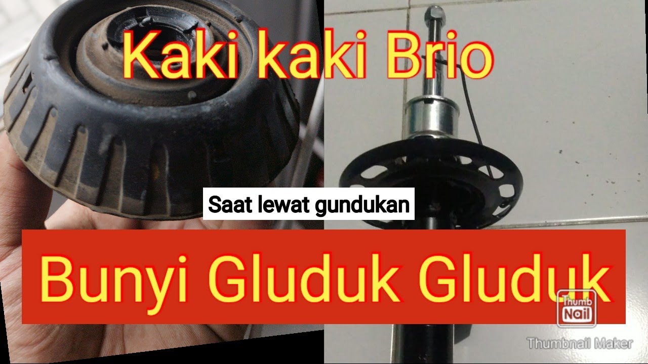 Honda Brio Bunyi gluduk gluduk | kaki kaki mobil