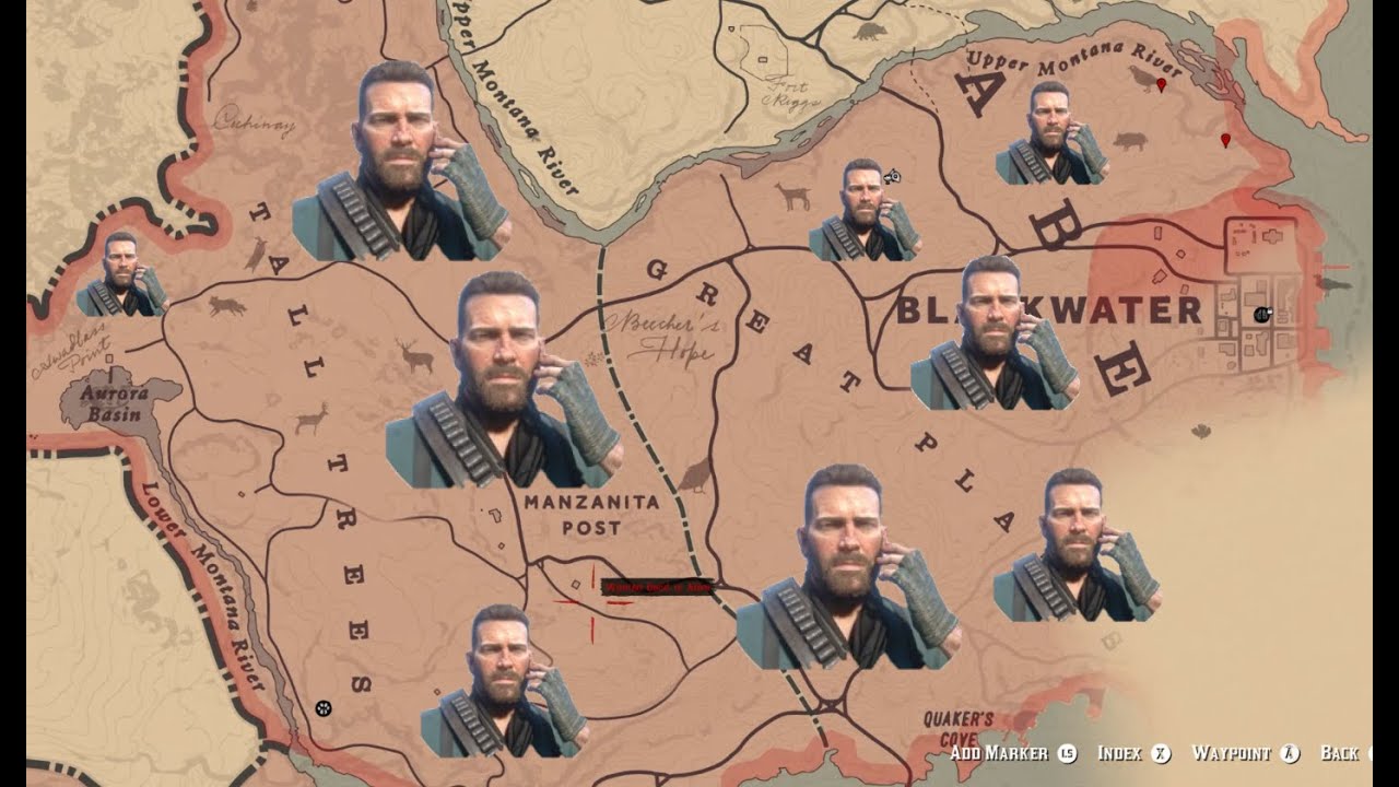 RDR2-Arthur Free Roams Blackwater Nature Area-Tall Trees&Great Plains  (Anytime & No Pinkertons)