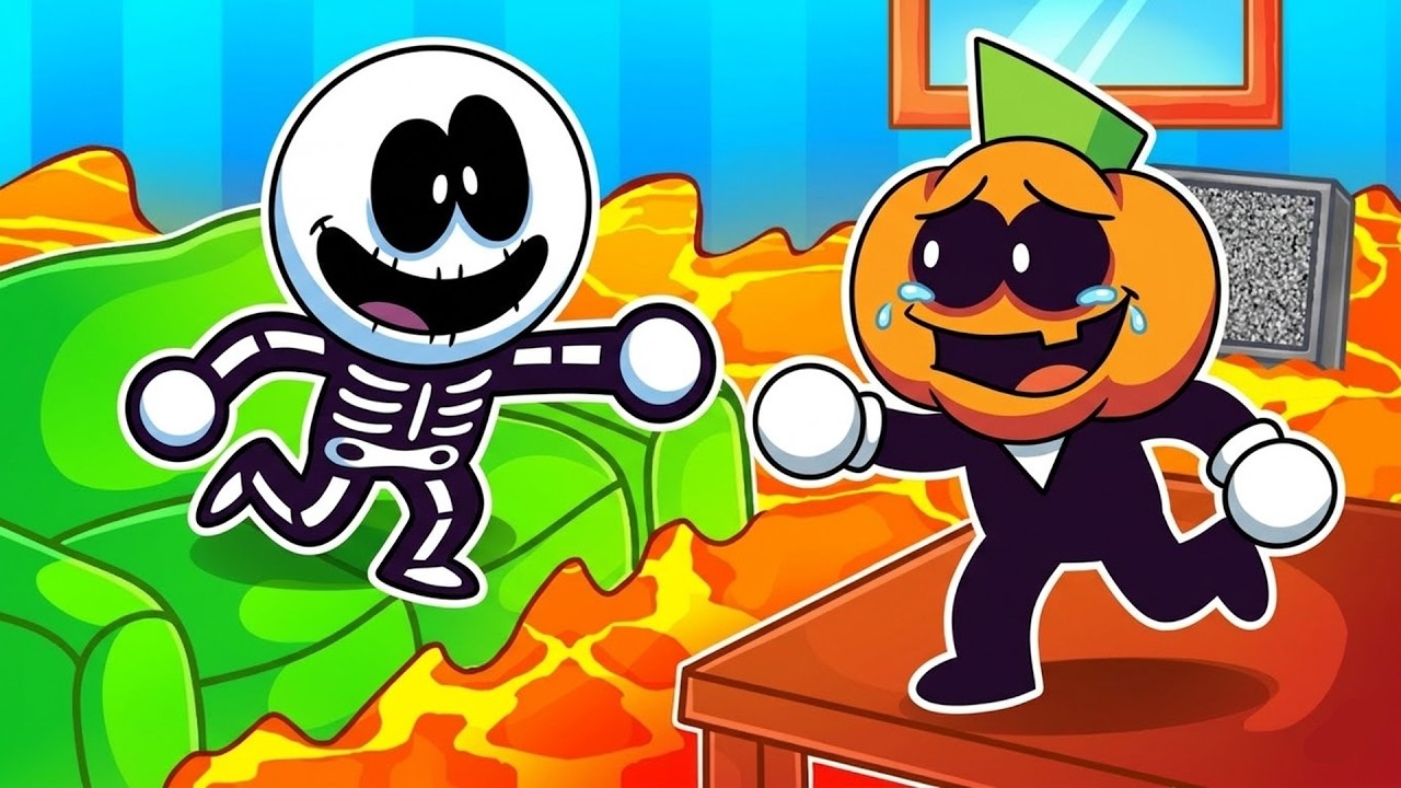 FLOOR IS LAVA SKID & PUMP! (SPOOKY MONTH)