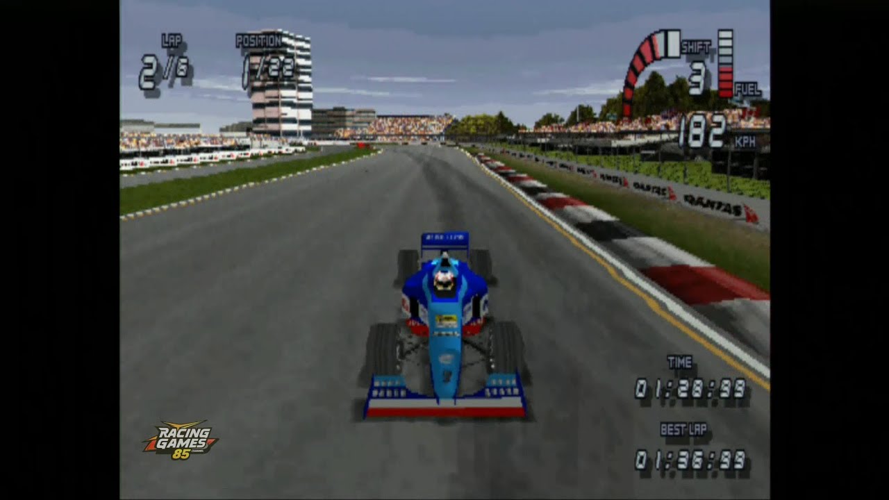 FORMULA 1 98 - PS1 / WURZ / BENETTON / AUSTRALIA / GAMEPLAY ON PS3