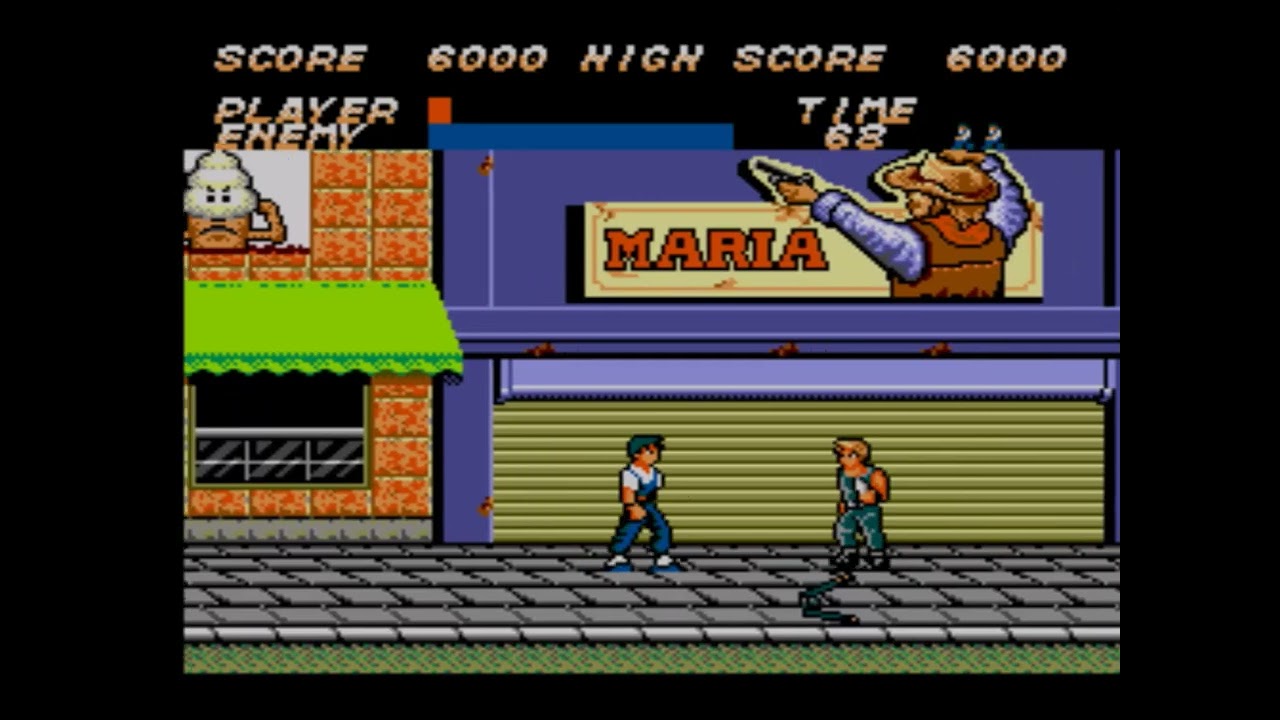 Vigilante  - Sega Master System Game Play