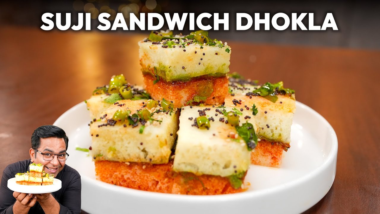 इंस्टेंट सैंडविच ढोकला | Suji dhokla Sandwich recipe | Healthy & easy gujarati dhokla #quickrecipe
