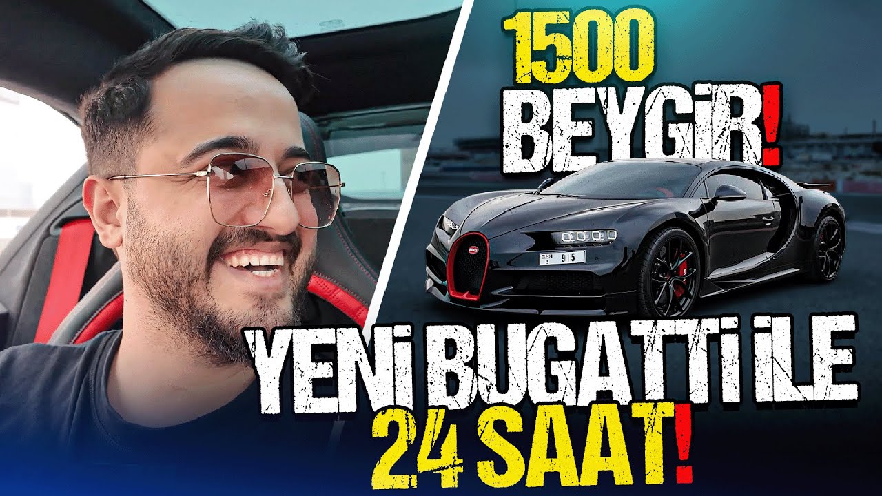 1500 BEYGİR BUGATTİ İLE GERÇEK HAYATTA 24 SAAT GEÇİRMEK! PUBG Mobile