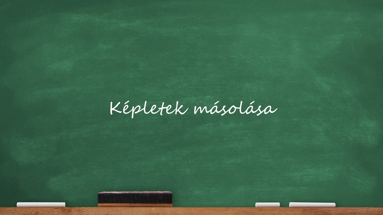 Képletek másolása