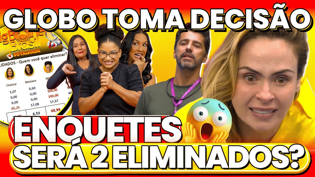 AO VIVO: Enquetes Atualizadas Votalhada Paredão BBB 26 — Ana Paula Expulsa? Decisão da Globo