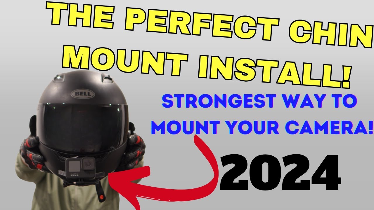 Best Helmet Chin Mount Motovlog Setup 2024 - How To Get The Strongest Chin Mount Setup