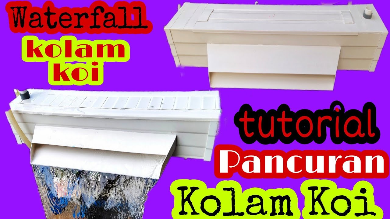 Membuat Pancuran Kolam Koi Dari Bahan Talang
