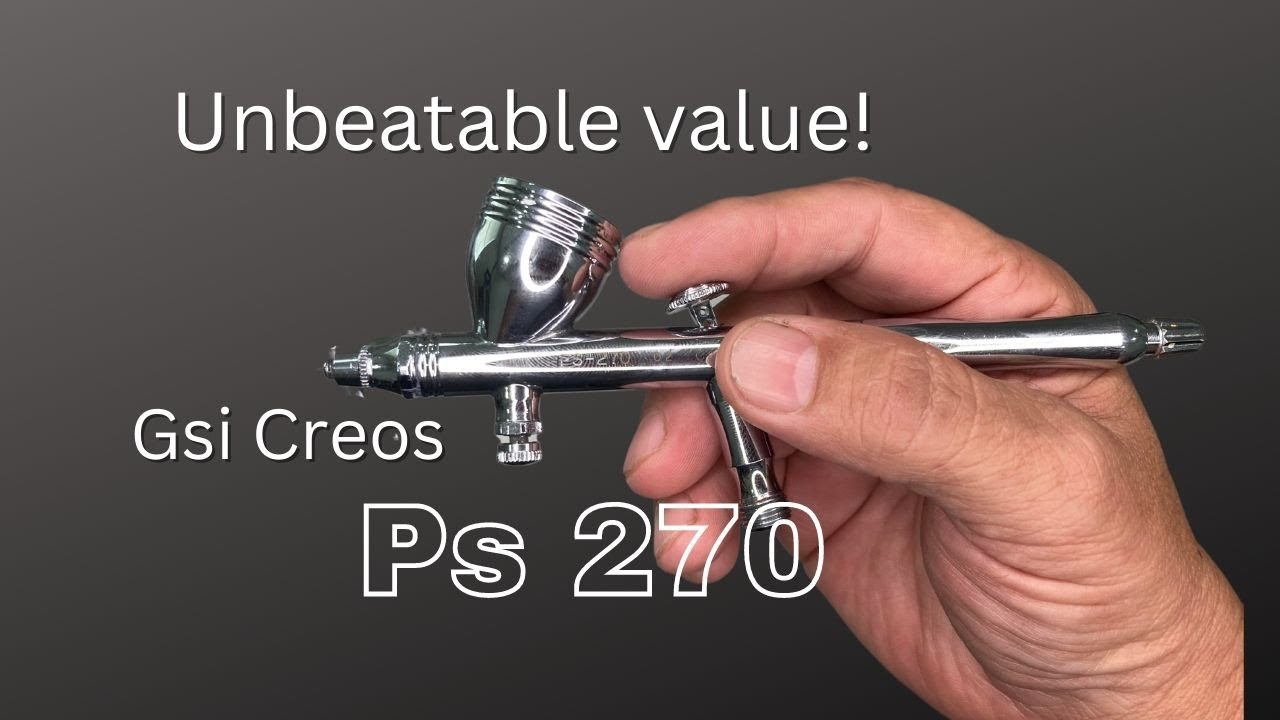 GSI Creos PS 270 airbrush review!  The price/performance detail airbrush!