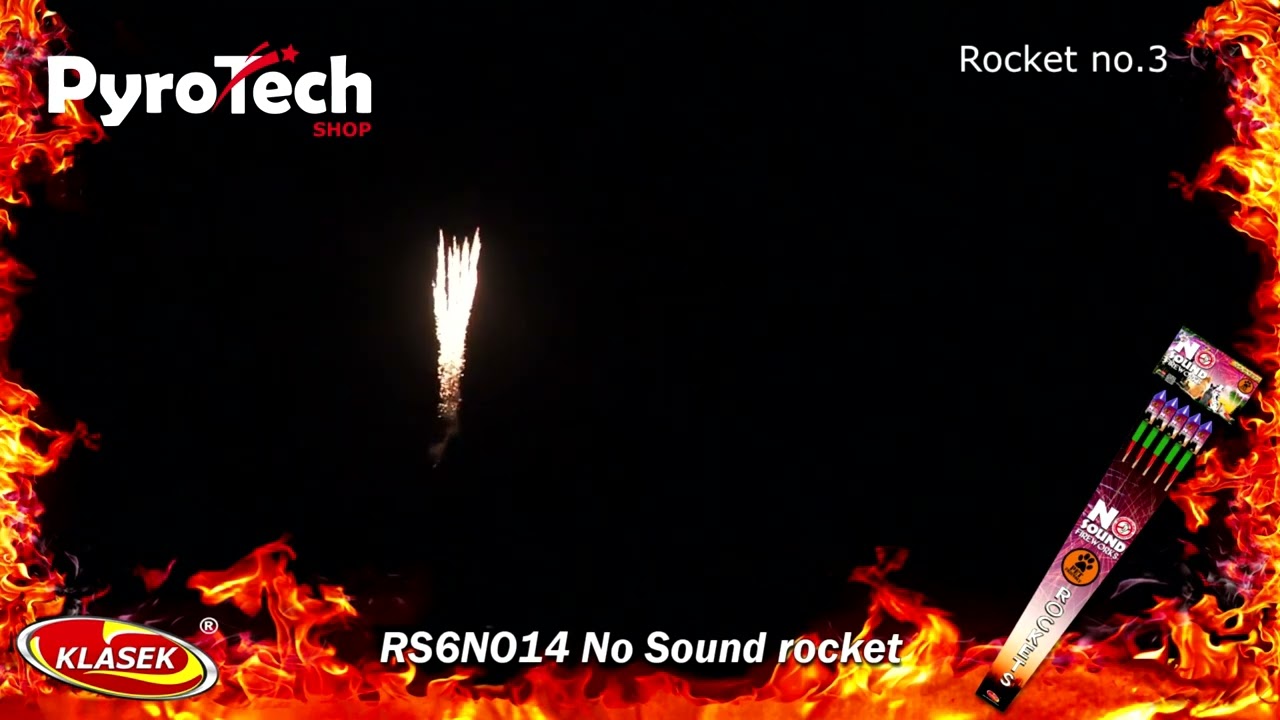 CICHE RAKIETY NO SOUND ROCKET - RS6NO14 - KLASEK - 6 sztuk
