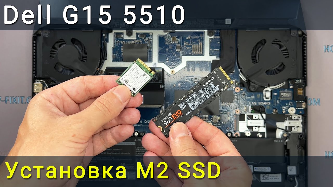 Как обновить и установить M2 SSD в Dell G15 5510