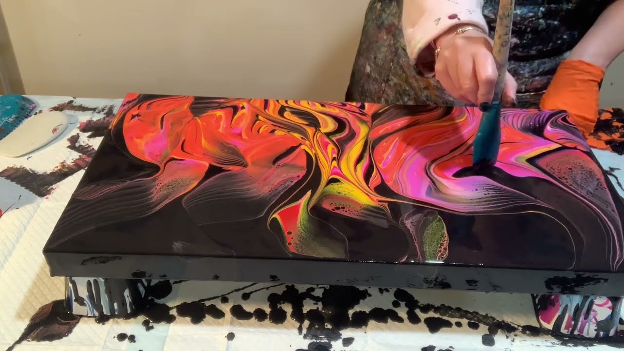 Dancing paint-Fluid Art-Catalyst Wedge!