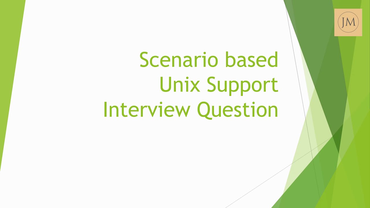 Scenario based unix support interview question & answer | Unix application support issue
