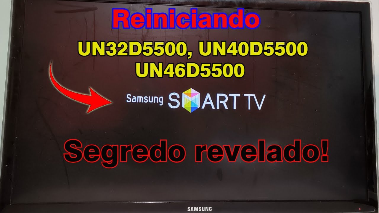 Tv Samsung un40d5500 reiniciando, fica no loop (resolvido)