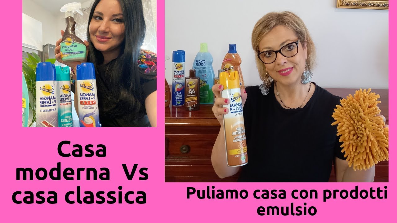 #PULIZIA CASA MODERNA VS/CASA CLASSICA CON PRODOTTI EMULSIO @rosyhomeshelter/