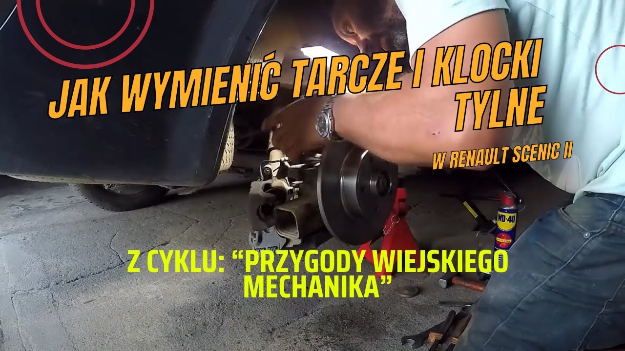 Wymiana tylnych tarcz i klocków hamulcowych – Renault Scenic II | Poradnik krok po kroku