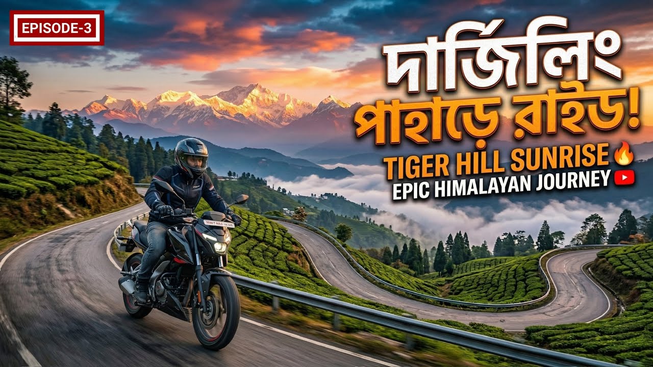 North Bengal Bike Trip 2026 | Kolkata to Darjeeling | Episode 3 | Tiger hill sunset | IG explorer