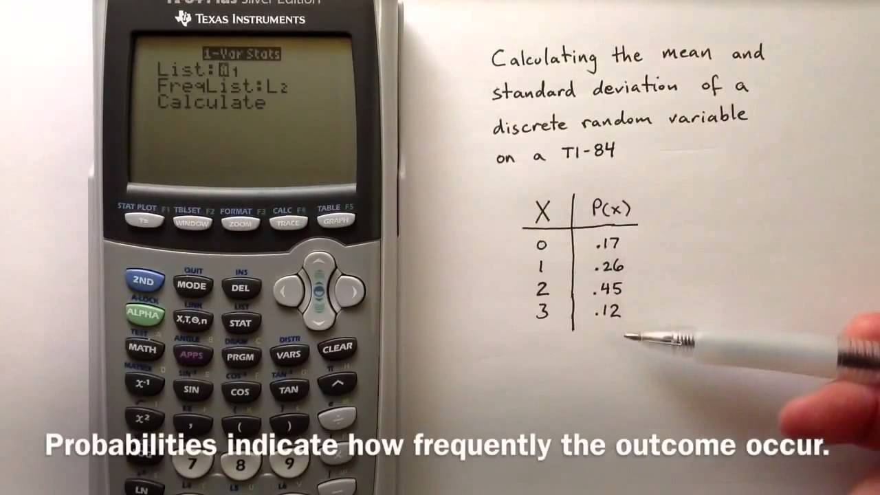 Discrete Random Variables on TI84