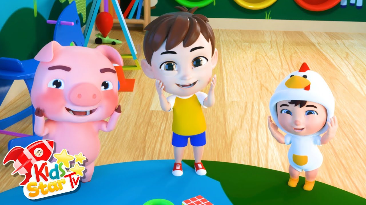 Head Shoulders Knees and Toes - BeaBeo Nursery Rhymes & Kids Songs - جزء من الجسم