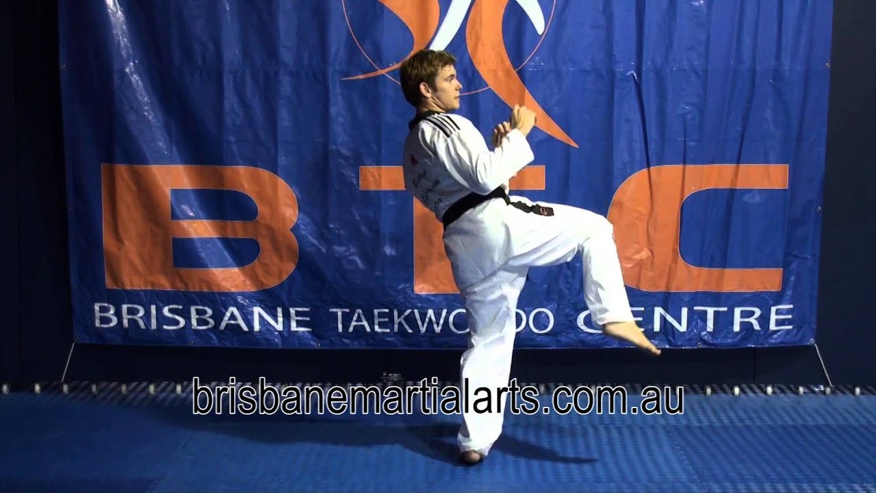 Kicks - Step Up Double Up Kick - Brisbane Taekwondo Centre