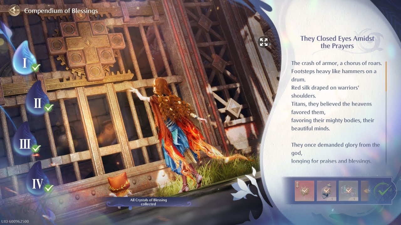 Compendium of Blessing - all Quest location - Infinity Nikki