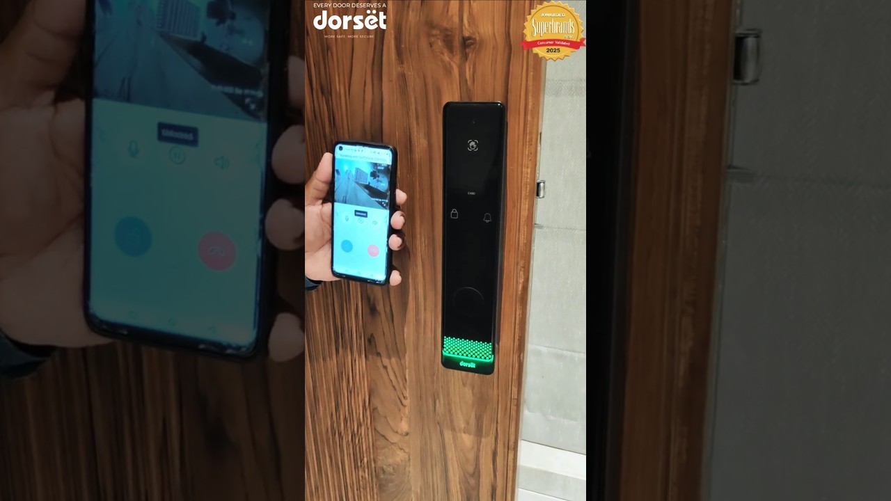 Dorset digital lock with Video Door Phone.#doorlock  #smartlock #digitallock #videodoorphone #dg402