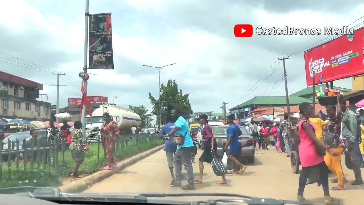 Benin city five junction | vibrant city 