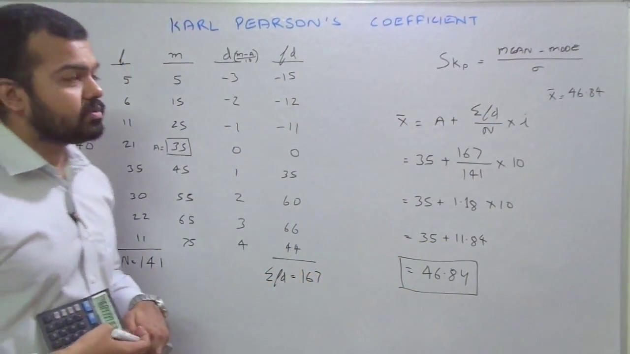 Karl Pearson's coefficient of Skewness | Learn Economics on Ecoholics