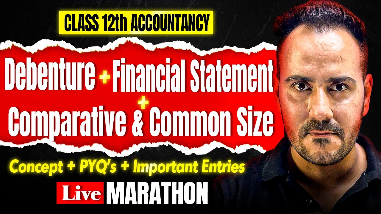 Class 12th Accountancy Final Revision Marathon 🔥 | Concept + PYQ’s + Important entries | Ushank Sir