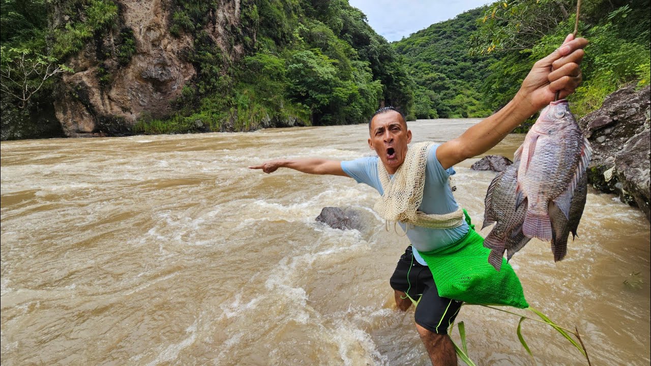 🚨Alerta roja rio torola Que tremenda pesca hace Don jose
