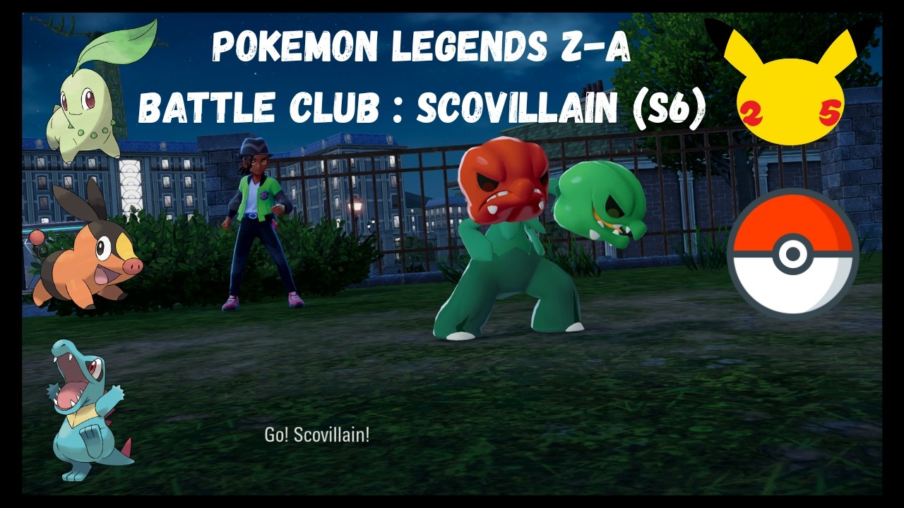 Pokémon Legends Z-A Battle Club Ranked Online Battles Season 6 Scovillain