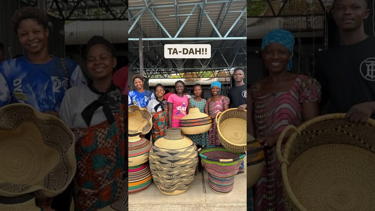 Weaving African baskets#africa#