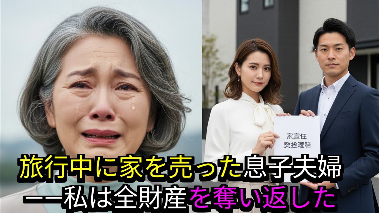 旅行に行かせている間に家を売った息子夫婦、私は財産をすべて奪い返し、復讐しました