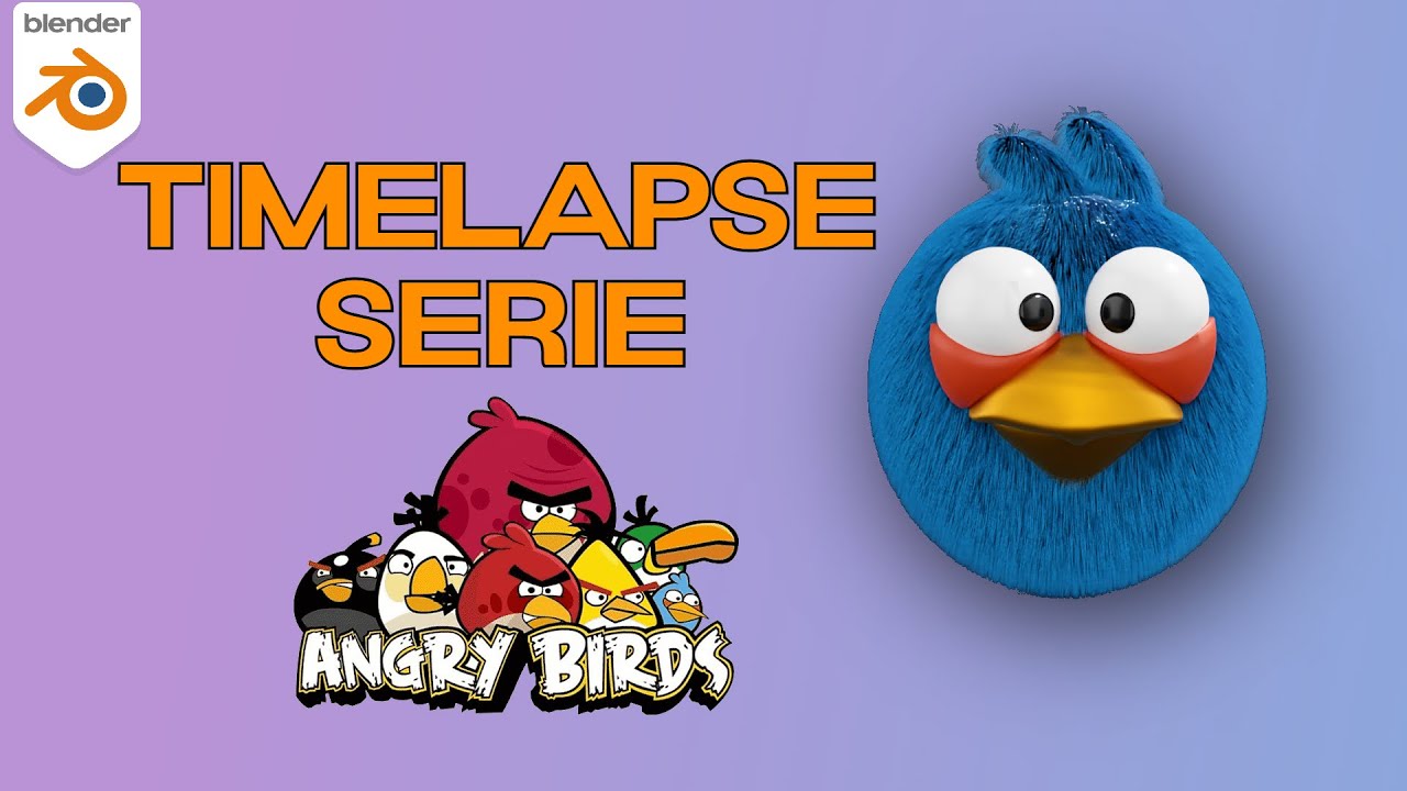 ANGRY BIRD 3D #2|Modeling, Sculpting, Texturing (BLENDER TIMELAPSE)