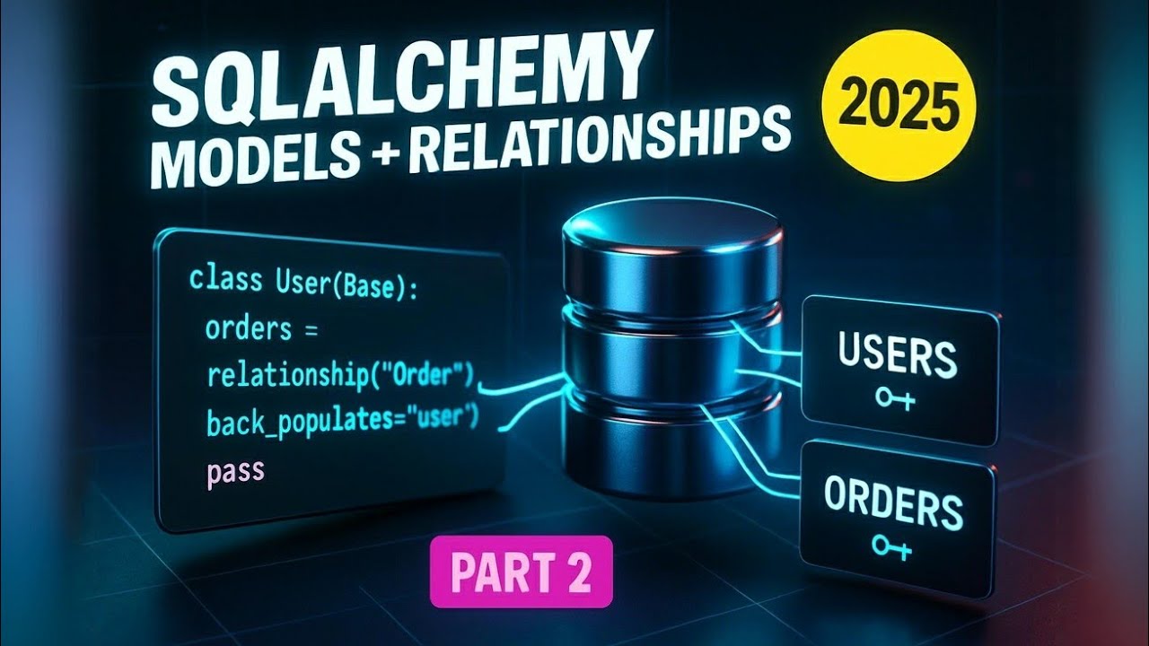 Master SQLAlchemy Models & Relationships 2025 | Complete Guide to Database Design with Python| PART2