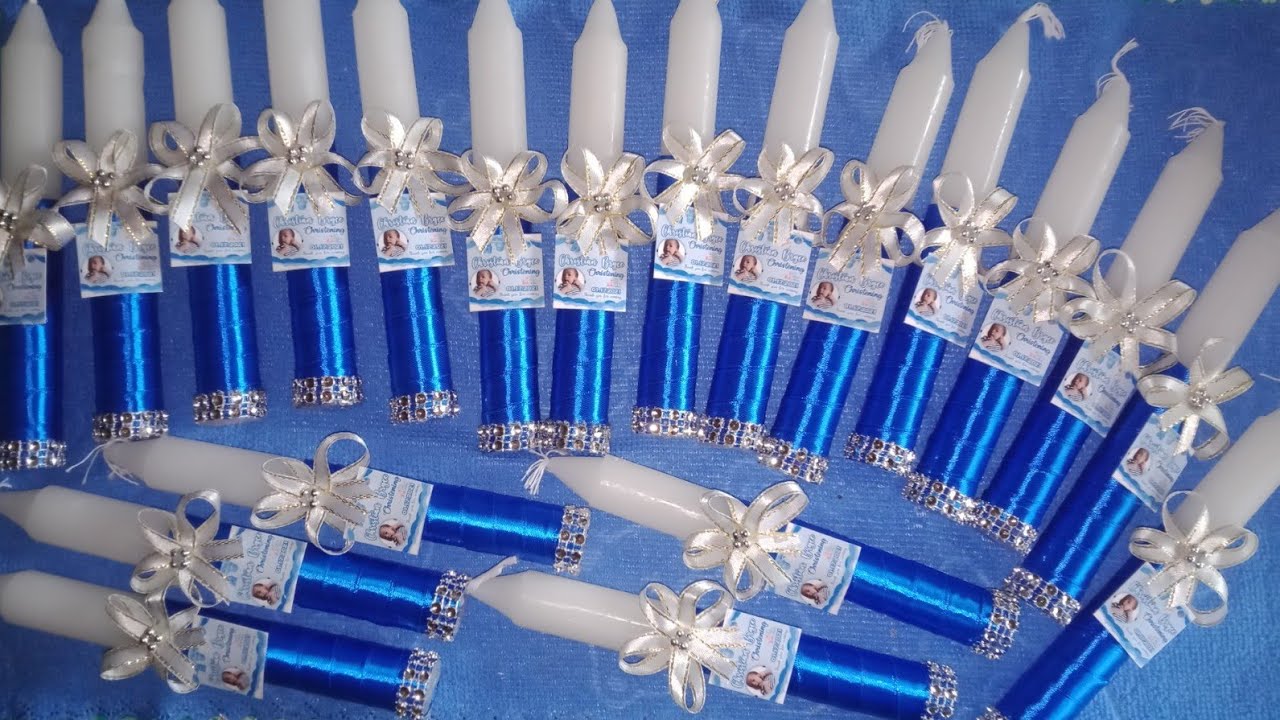 How to make Candle Souvenir for Christening Event|Easy and Quick Making