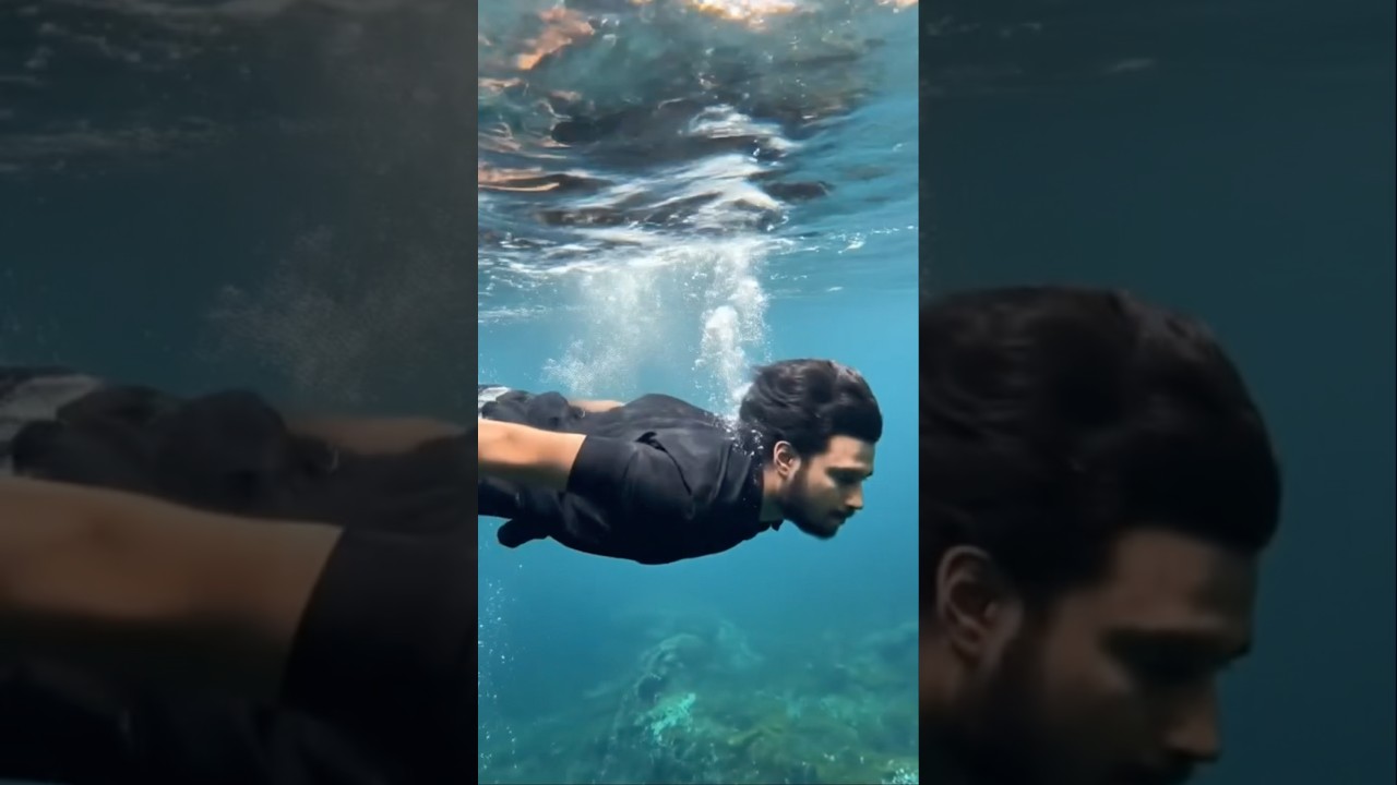 Filtru magic pentru &icirc;not subacvatic! 🌊🥽 Efect AI &icirc;n ad&acirc;ncurile oceanului 😱 #pantaloni scurți #subacvatic #ai #filtru
