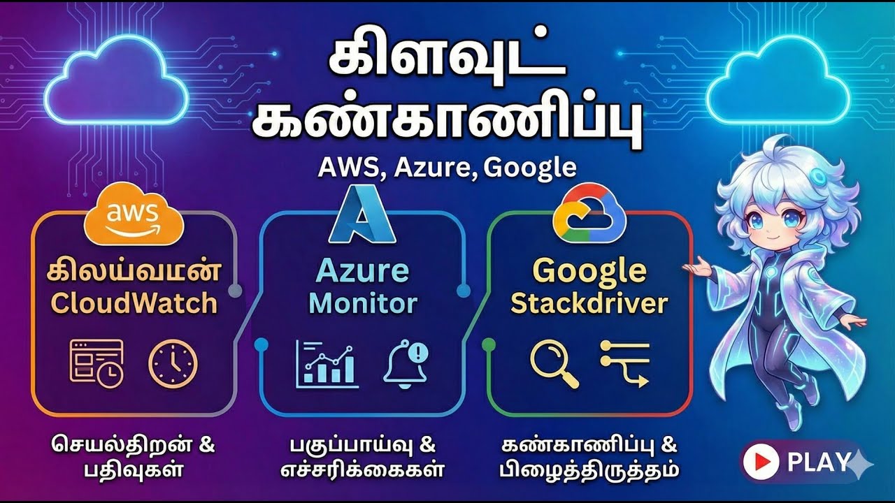Cloud Watch Azure Monitor Google Stackdriver