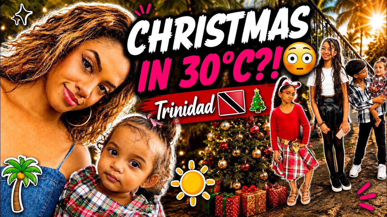 Наше первое Рождество в Тринидаде 🎄🌴 | Рынки, роти с перцем и время с семьей | Семейный видеоблог