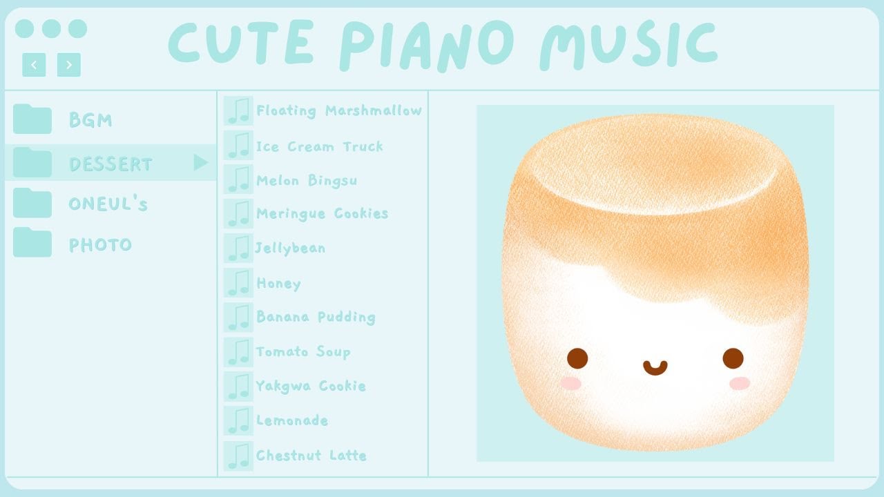 Let's Desserts! 5 | Cute Piano Music, 기분이 좋아지는 달달구리 귀여운음악 (1h, 중간광고x)