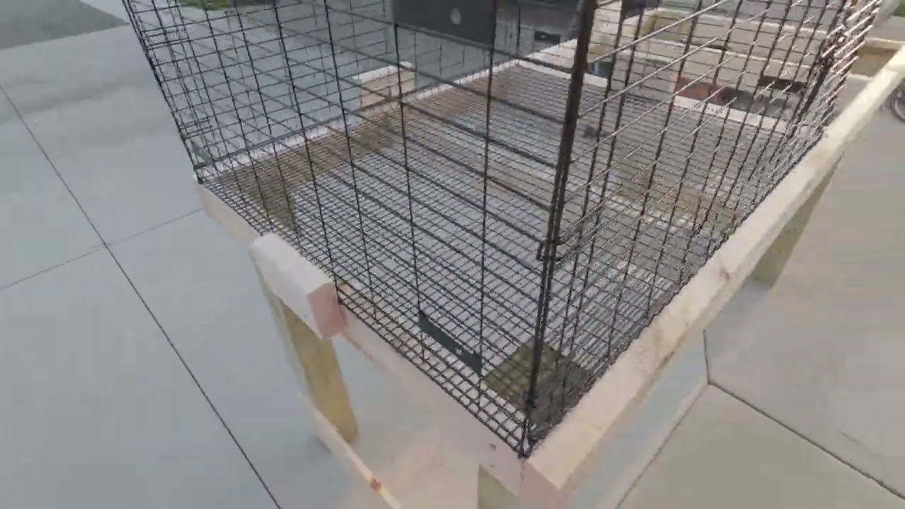 Rabbit Cage Stand build