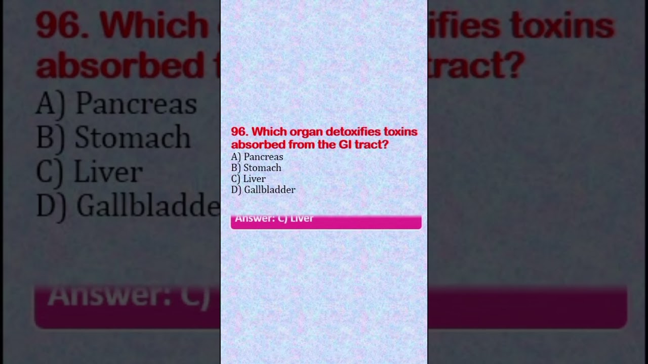 Important MCQs on the Digestive System 16 