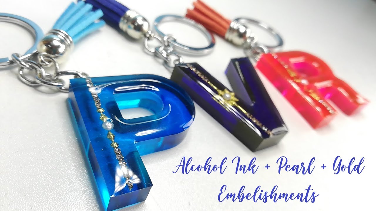 Resin Letter keychain Design #7 | RESIN CRAFTS 101 | RESIN FOR BEGINNERS | RESIN SMALL BUSINESS