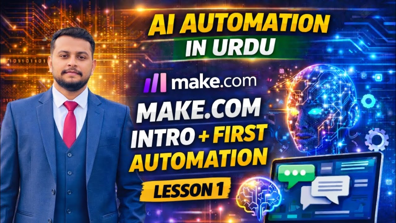 Make.com Lesson 1 | Form Submission Se Email Automation | AI Automation in Urdu | Ali Builds Ai