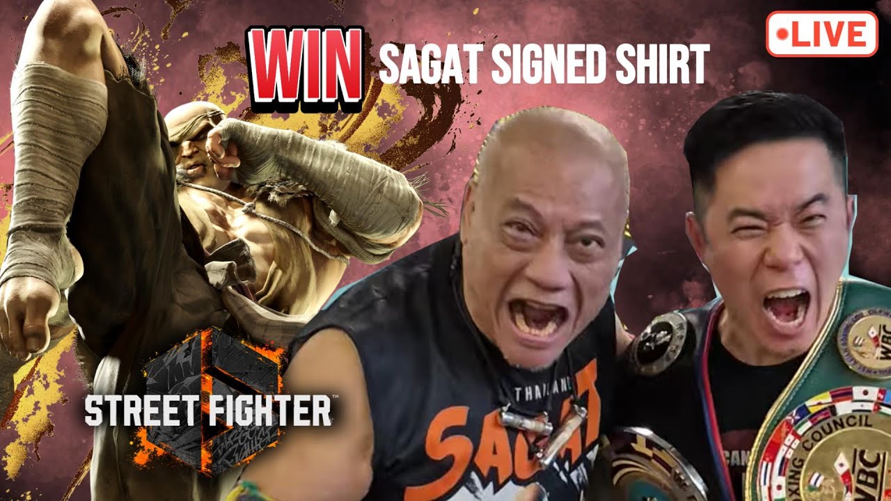 Friendly Best Family Gaming Show community Street Fighter 6 tournment - WIN Sagat Signed Shirts!