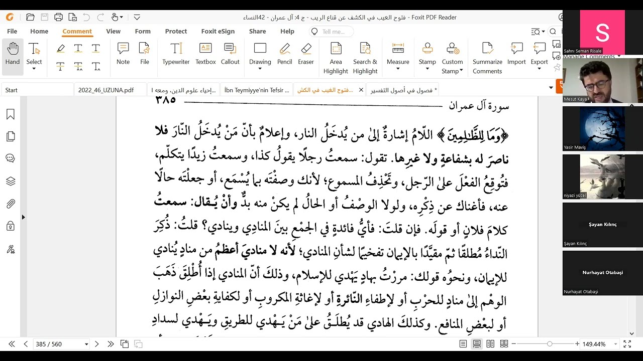 el-Keşşâf 41. Ders-Âli İmrân 192-195